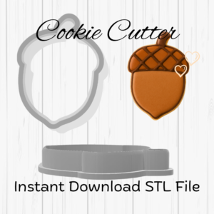 Acorn Cookie Cutter STL