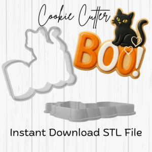 boo cat Instant Download STL File