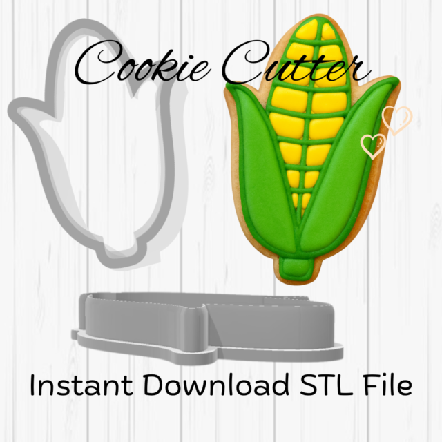 Corn on the Cob Cookie Cutter STL