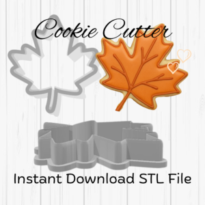 Fall Leaf Cookie Cutter STL