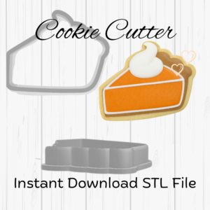 Pumpkin Pie Slice Cookie Cutter STL